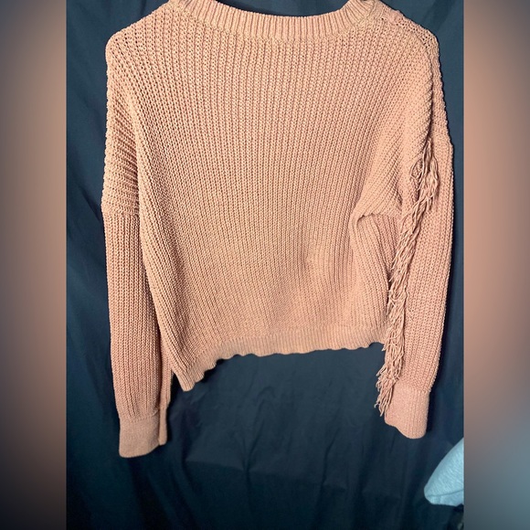 Fashion Nova Fringe Sleeved Sweater - Picture 4 of 4